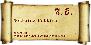 Notheisz Bettina névjegykártya