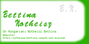 bettina notheisz business card